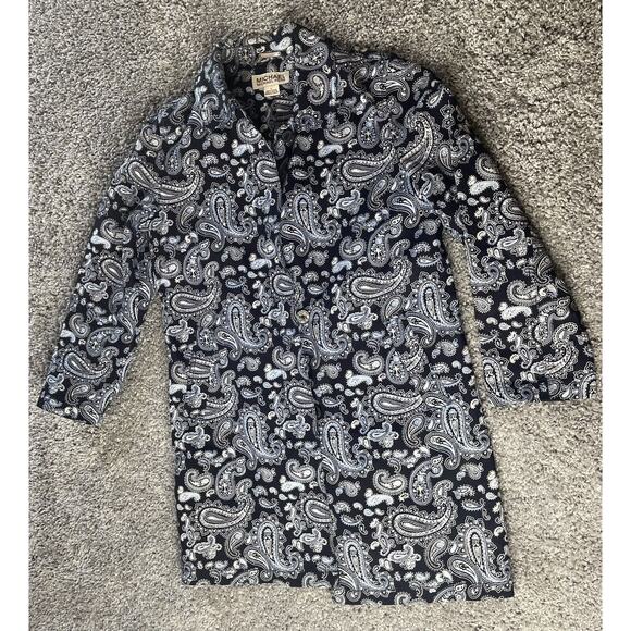 Women's Jacket Michael Kors Blazer Vest Brushed Cotton Large Apparel - Picture 1 of 10